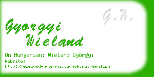 gyorgyi wieland business card